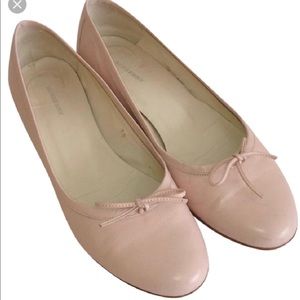 Burberry Pink Leather Flats